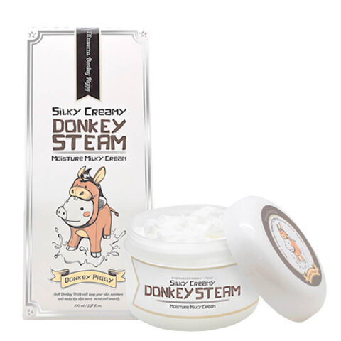 Elizavecca Паровой крем для лица с ослиным молоком Silky Creamy Donkey Steam Moisture Milky