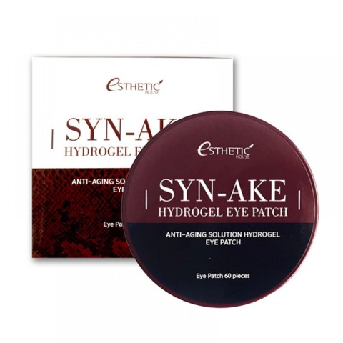 Esthetic House Гидрогелевые патчи для глаз со змеиным ядом Syn-Ake Hydrogel Eye Patch, 60 шт.
