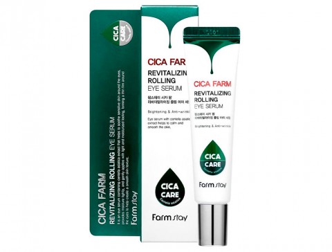 FarmStay Восстанавливающая сыворотка для кожи вокруг глаз Cica Farm Revitalizinf rolling eye serum, 25 мл