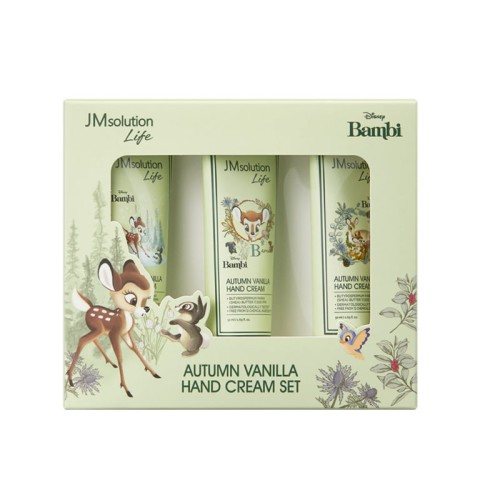 JMSolution Подарочный набор кремов для рук с ароматом Ванильная осень LIFE DISNEY AUTUMN VANILLA HAND CREAM SET, 3 шт. * 50 мл.