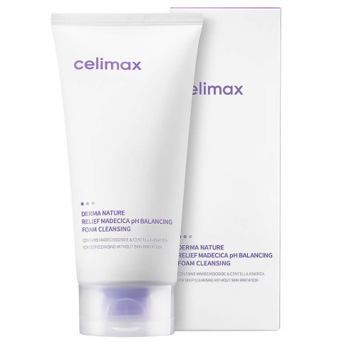 Celimax Слабокислотная очищающая пенка Derma Nature Relief Madecica pH Balancing Foam Cleansing, 150 мл