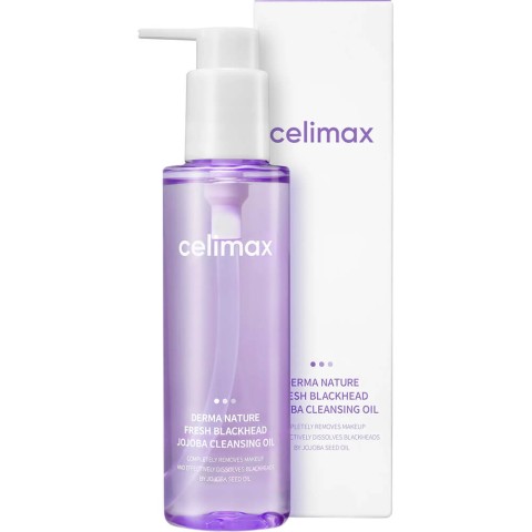 Celimax Гидрофильное масло от чёрных точек Derma Nature Fresh Blackhead Jojoba Cleansing Oil, 150 мл