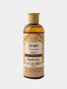 FARMSTAY Тонер с экстрактом ростков пшеницы для увлажнения и выравнивания тона кожи лица Grain Premium White Toner, 350 мл.