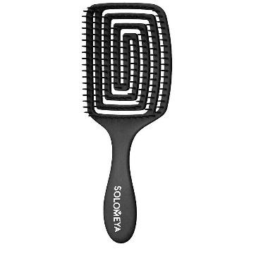 SOLOMEYA Расческа для сухих и влажных волос АРОМАТ ВИНОГРАДА лопатка Solomeya Wet Detangler Brush Paddle Grape, 1 шт.