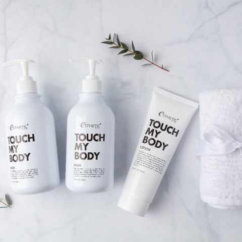 Гель для душа Esthetic House с козьим молоком Touch My Body Goat Milk Body Wash, 500 мл.