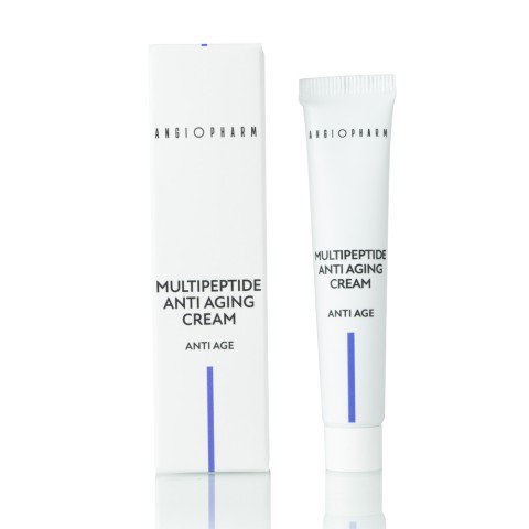 АНГИОФАРМ Миниатюра: Мультипептидный омолаживающий крем ANGIOPHARM MULTIPEPTIDE ANTI AGING CREAM, 7 мл.
