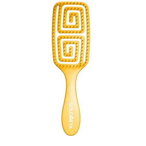 SOLOMEYA Расческа для сухих и влажных волос АРОМАТ МАНГО Solomeya Wet Detangler Brush Rectangular Mango, 1 шт.