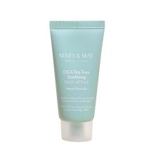 MARY & MAY Глиняная маска для чувствительной кожи с центеллой и чайным деревом CICA TeaTree Soothing Wash off Pack, 30 гр