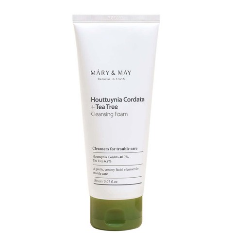 MARY&MAY Пенка для умывания с центеллой Houttuynia Cordata + Tea Tree Cleansing Foam, 150 мл