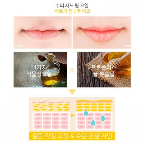 Petitfee Питательное масло для губ Super Seed Lip Oil