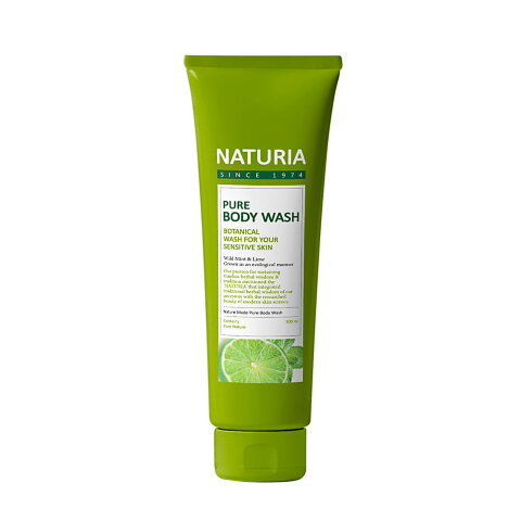 Гель для душа Evas Naturia с мятой и лаймом Pure Body Wash Wild Mint & Lime, 100 мл.