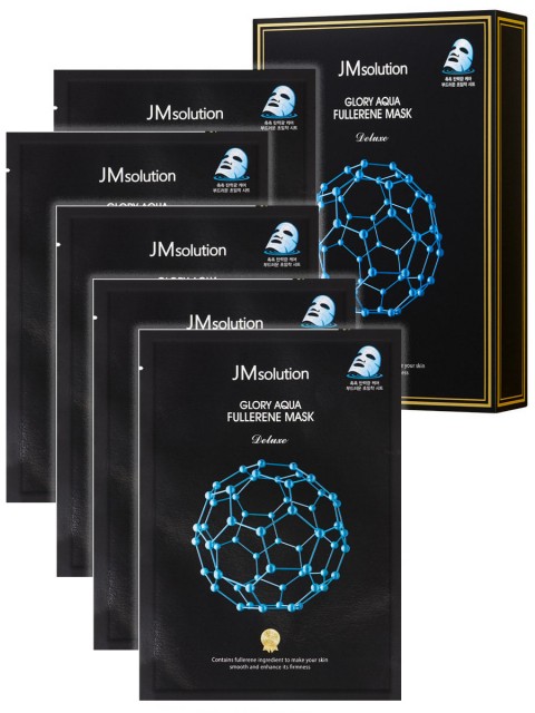 JMsolution Антиоксидантная маска с фуллереном и пептидами Glory Aqua Fullerene Mask Deluxe