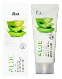 Ekel Интенсивный крем для рук с алоэ Natural Intensive Hand Cream Aloe