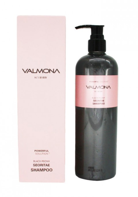 Evas Valmona Укрепляющий шампунь для волос с черным пионом Powerful Solution Black Peony Seoritae Shampoo, 480 мл.