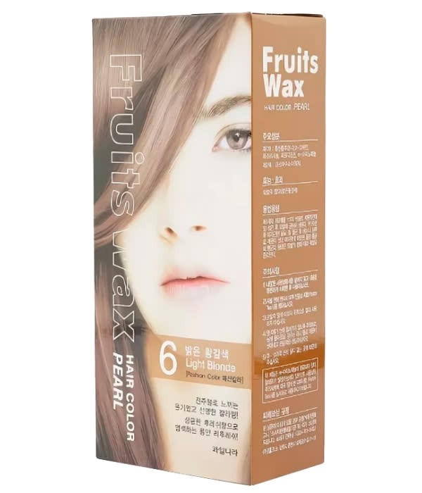 Купить Welcos Краска для волос на фруктовой основе Fruits Wax Pearl
