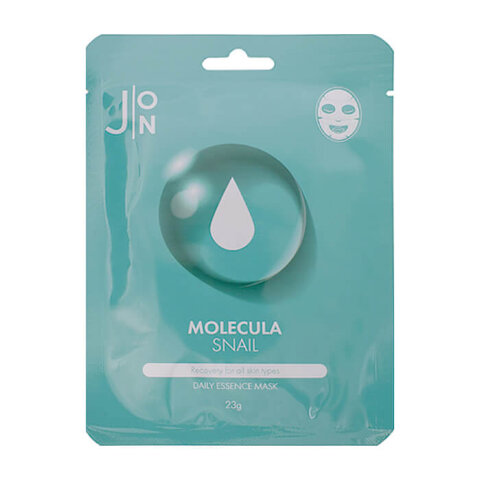 J:on Тканевая маска для лица с муцином улитки Molecula Snail Daily Essence Mask