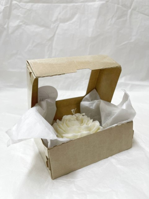 BE HAPPY Соевая свеча ручной работы "пион"