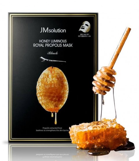 JMsolution Тканевая маска для лица с медом Honey Luminous Royal Propolis Mask