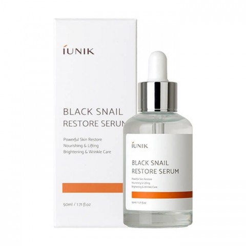 iUNIK Восстанавливающая сыворотка с муцином чёрной улитки Black Snail Restore Serum, 50 мл.