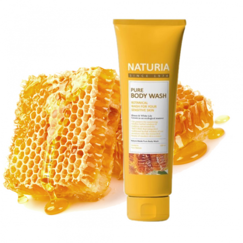 Evas Naturia Гель для душа с мёдом и лилией Pure Body Wash Honey & White Lily