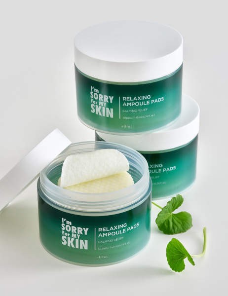 I`m Sorry For My Skin Подушечки косметические, пропитанные тоником РАССЛАБЛЕНИЕ I'm Sorry for My Skin Relaxing Ampoule Pads, 140 мл