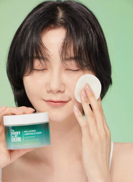 I`m Sorry For My Skin Подушечки косметические, пропитанные тоником РАССЛАБЛЕНИЕ I'm Sorry for My Skin Relaxing Ampoule Pads, 140 мл