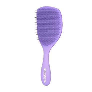 SOLOMEYA Расческа для сухих и влажных волос АРОМАТ ЛАВАНДЫ Solomeya Wet Detangler Brush Cushion Lavender, 1 шт.