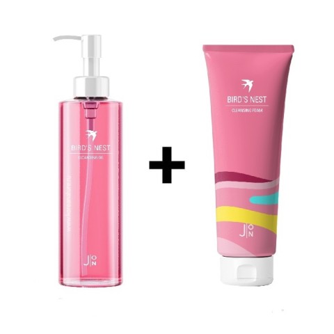 J:ON Набор миниатюр для очищения кожи лица BIRD'S NEST CLEANSING MINI SET ЛАСТОЧКИНО ГНЕЗДО, 30 мл + 55 мл