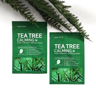 SOME BY MI Успокаивающая тканевая маска с чайным деревом Glow Tea Tree Calming Luminous Ampoule Mask, 25 мл