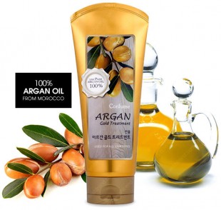 Welcos Восстанавливающая маска для волос с маслом арганы и золотом Confume Argan Gold Treatment