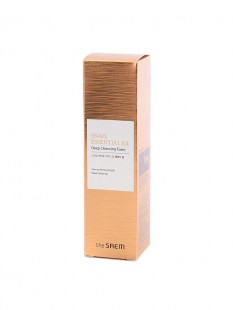 The Saem Антивозрастная глубоко очищающая пенка для умывания с муцином улитки Snail Essential EX Wrinkle Solution Deep Cleansing Foam