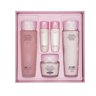 3W Clinic Набор увлажняющей косметики для лица Flower Effect Extra Moisturizing 3 Kit Set