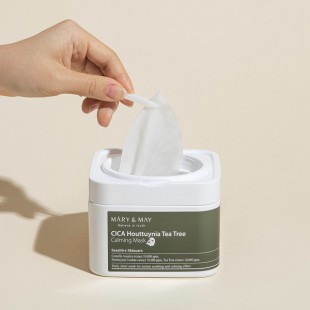 Mary&May Набор успокаивающих тканевых масок с центеллой Cica Houttuynia Tea Tree Calming Mask, 30 шт.