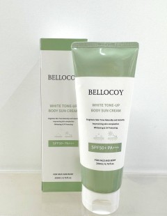 Bellocoy Солнцезащитный крем для тела White tone-up body sun cream SPF50+ PA+++, 200 мл