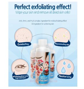 Elizavecca Тонер пилинг для лица с фруктовыми кислотами Hell-Pore Clean Up Aha Fruit Toner, 200 мл.