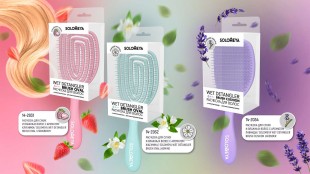 SOLOMEYA Расческа для сухих и влажных волос АРОМАТ ЖАСМИНА Solomeya Wet Detangler Brush Oval Jasmine, 1 шт.