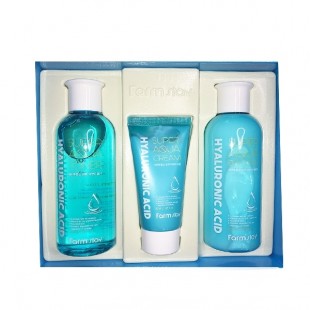 FARMSTAY Набор средств по уходу за кожей с гиалуроновой кислотой Hyaluronic Acid Super Aqua Skin Care 3 Set