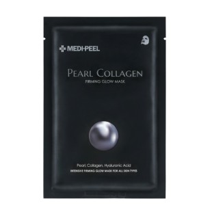 MEDI-PEEL Разглаживающая тканевая маска с жемчугом и коллагеном Pearl Collagen Firming Glow Mask, 25 мл