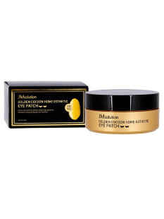 JMsolution Гидрогелевые патчи для глаз с золотым шелкопрядом Golden Cocoon Home Esthetic Eye Patch, 60 шт.