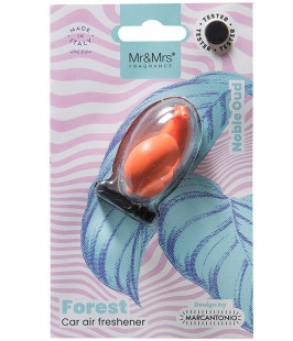 MR&MRS FRAGRANCE Аромадекор для автомобиля и дома улитка, оранжевый, благородный уд FOREST BLISTER NOBLE OUD