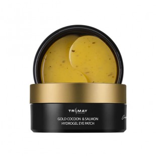 Trimay Гидрогелевые патчи для глаз с золотым шелкопрядом и лососем Gold Cocoon & Salmon Hydrogel Eye Patch