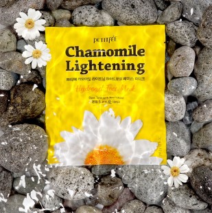 Petitfee Гидрогелевая маска для лица с ромашкой Chamomile Lightening Hydrogel Face Mask