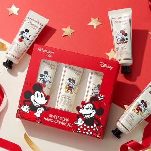 JMsolution Подарочный набор кремов для рук с пудровым ароматом Sweet Soap Hand Cream Set, 3 шт.*50 мл