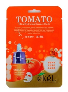 EKEL Тканевая маска для лица с экстрактом томата Tomato Ultra Hydrating Essence Mask