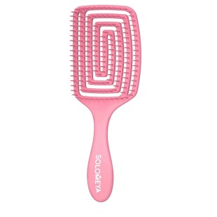 SOLOMEYA Расческа для сухих и влажных волос АРОМАТ КЛУБНИКИ лопатка Solomeya Wet Detangler Brush Paddle Strawberry, 1 шт.