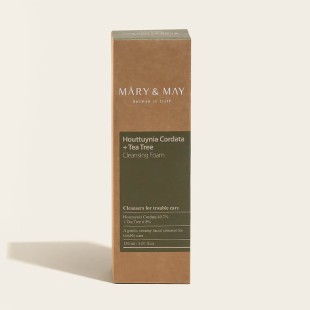 MARY&MAY Пенка для умывания с центеллой Houttuynia Cordata + Tea Tree Cleansing Foam, 150 мл