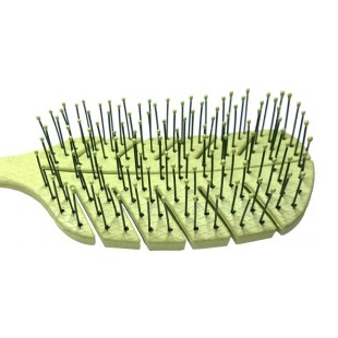 SOLOMEYA Массажная био-расческа для волос ЗЕЛЕНАЯ Solomeya Scalp massage bio hair brush Green, 1 шт.