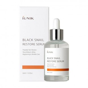 iUNIK Восстанавливающая сыворотка с муцином чёрной улитки Black Snail Restore Serum, 50 мл.