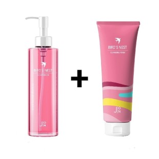 J:ON Набор миниатюр для очищения кожи лица BIRD'S NEST CLEANSING MINI SET ЛАСТОЧКИНО ГНЕЗДО, 30 мл + 55 мл