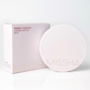 MISSHA Воздушный тональный флюид для лица с полуматовым финишем Кушон Magic Cushion Cover Lasting №21
